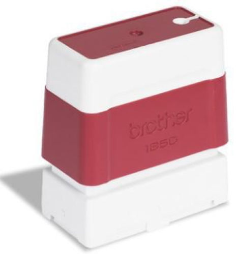 Brother 1850 - Timbro - preinchiostrato - rosso - testo personalizzabile - 18 x 50 mm (pacchetto di 12) - per StampCreator PRO SC-2000, PRO SC-2000USB